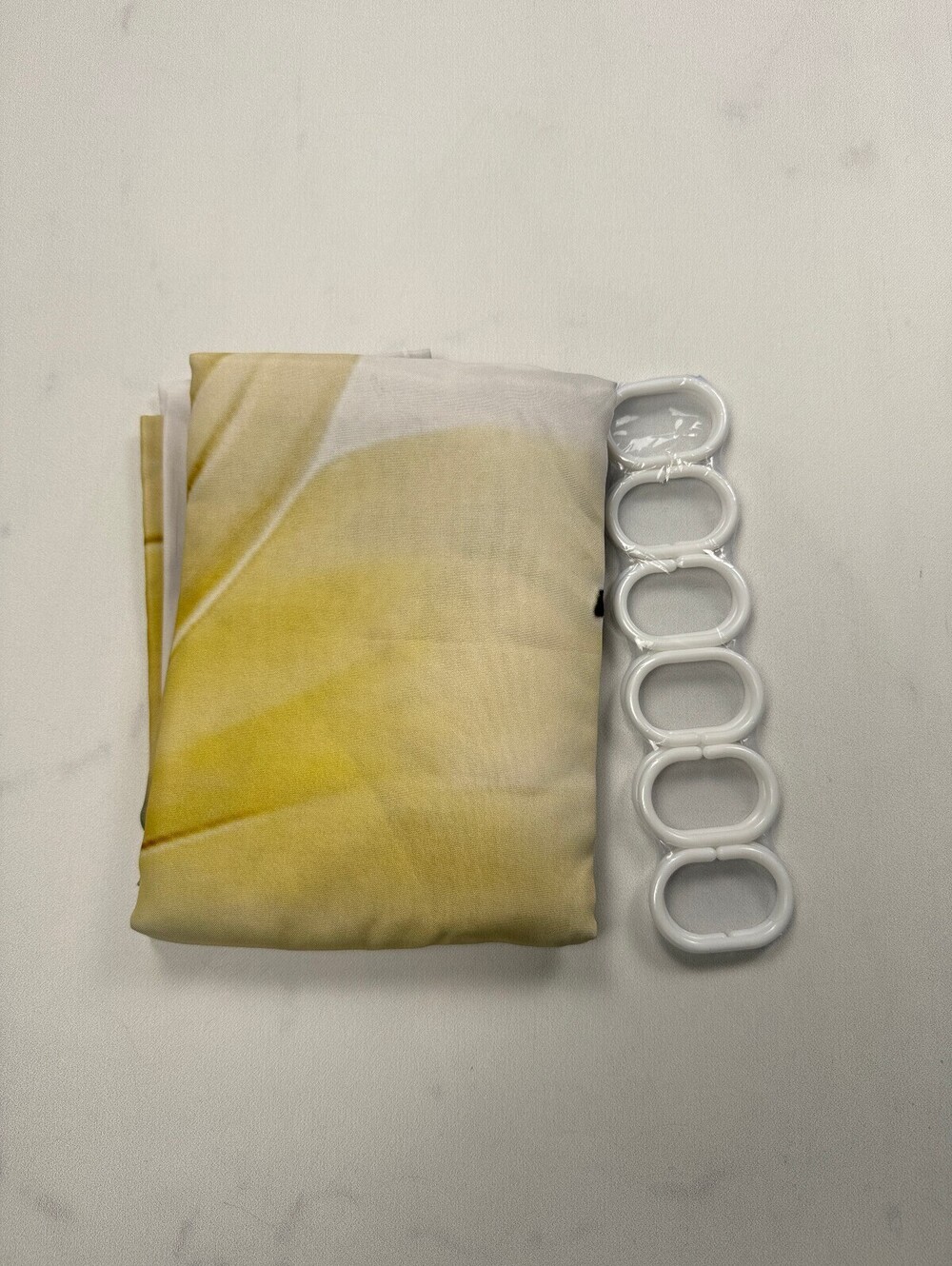 Shower Curtain Panel Roller Blinds Yellow Modern -